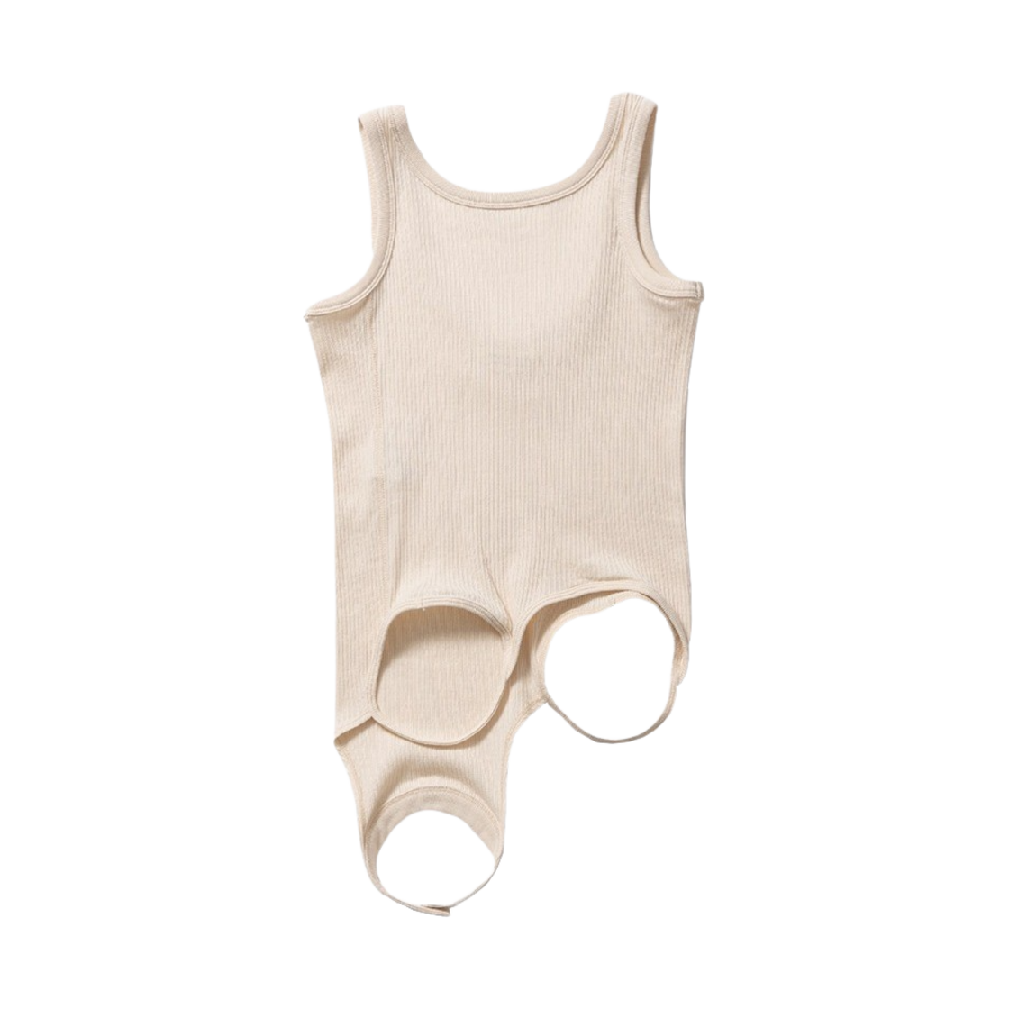뷰티풀피플 우먼 더블 엔드 시어 립 저지 탱크 탑 베이지(Beautiful People Women Double-End Sheer Rib Jersey Tank Top Ecru)