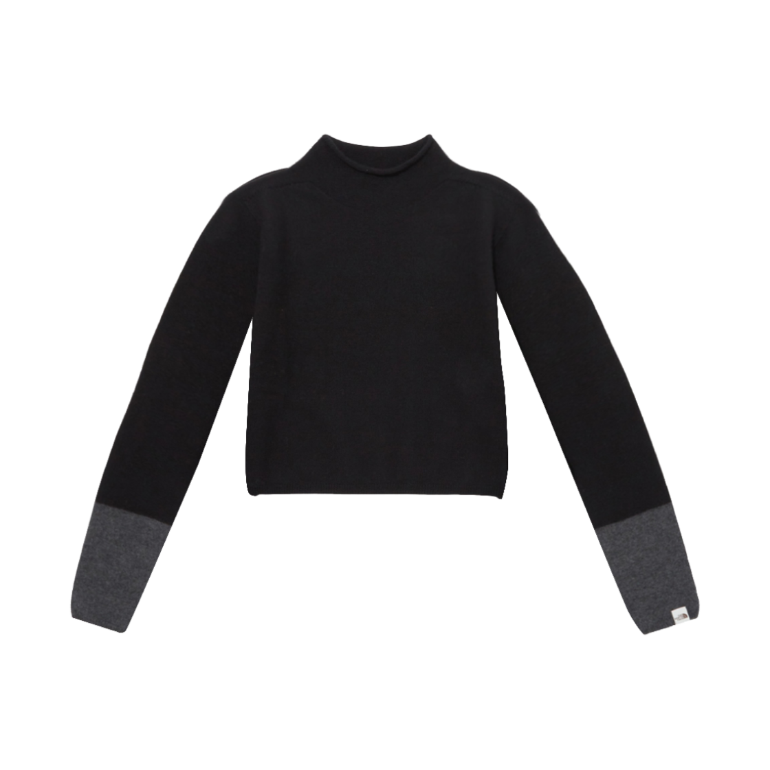 NT7AP80K (W) The North Face White Label Merino Wool Turtle Neck Sweater Black