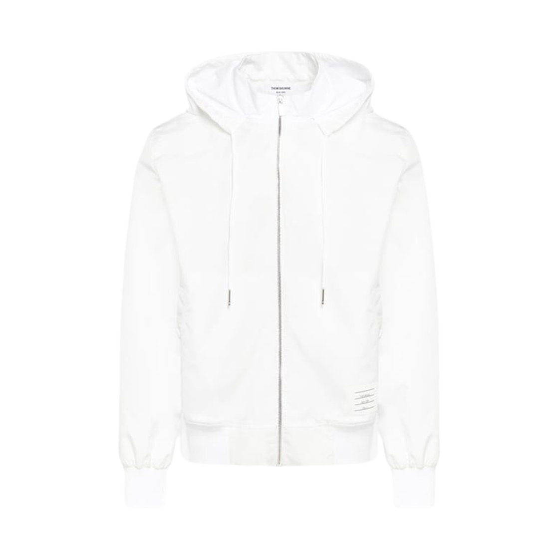 MJT373A-F0197-100 Thom Browne Military Ripstop Hoodie Jacket White