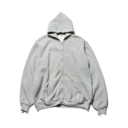 A.Presse Vintage Zip Sweat Hoodie Ash Gray - 24FW