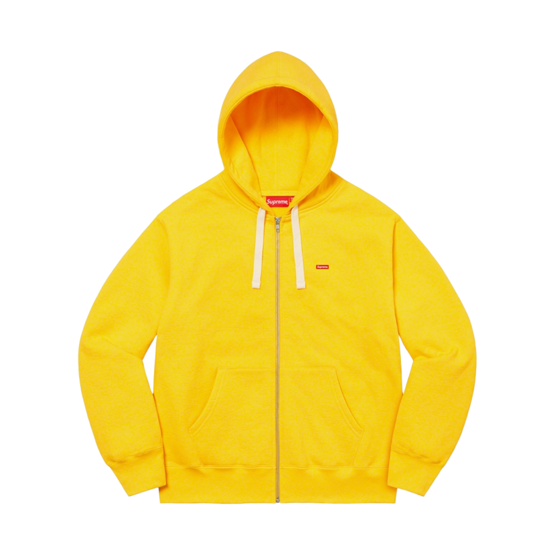 슈프림 스몰 박스 드로우코드 집업 후드 스웨트셔츠 옐로우 - 22FW(Supreme Small Box Drawcord Zip Up Hooded Sweatshirt Yellow - 22FW) - 1