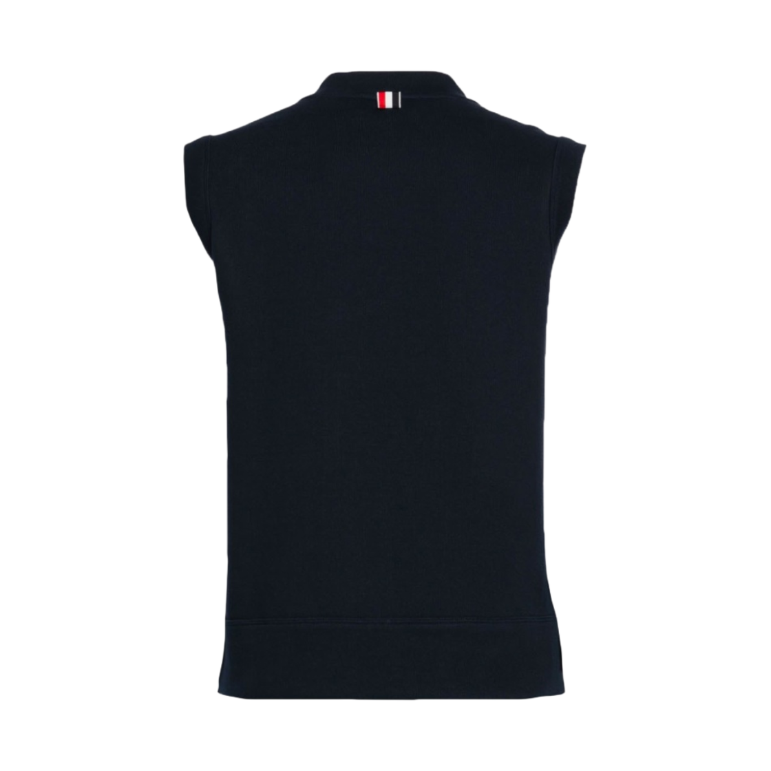 톰브라운 코튼 인터락 브이넥 베스트 네이비(Thom Browne Cotton Interlock V-Neck Vest Navy) - 2