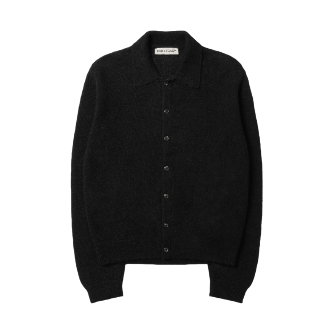 아워레가시 이브닝 폴로 퍼지 알파카 블랙(Our Legacy Evening Polo Fuzzy Alpaca Black)