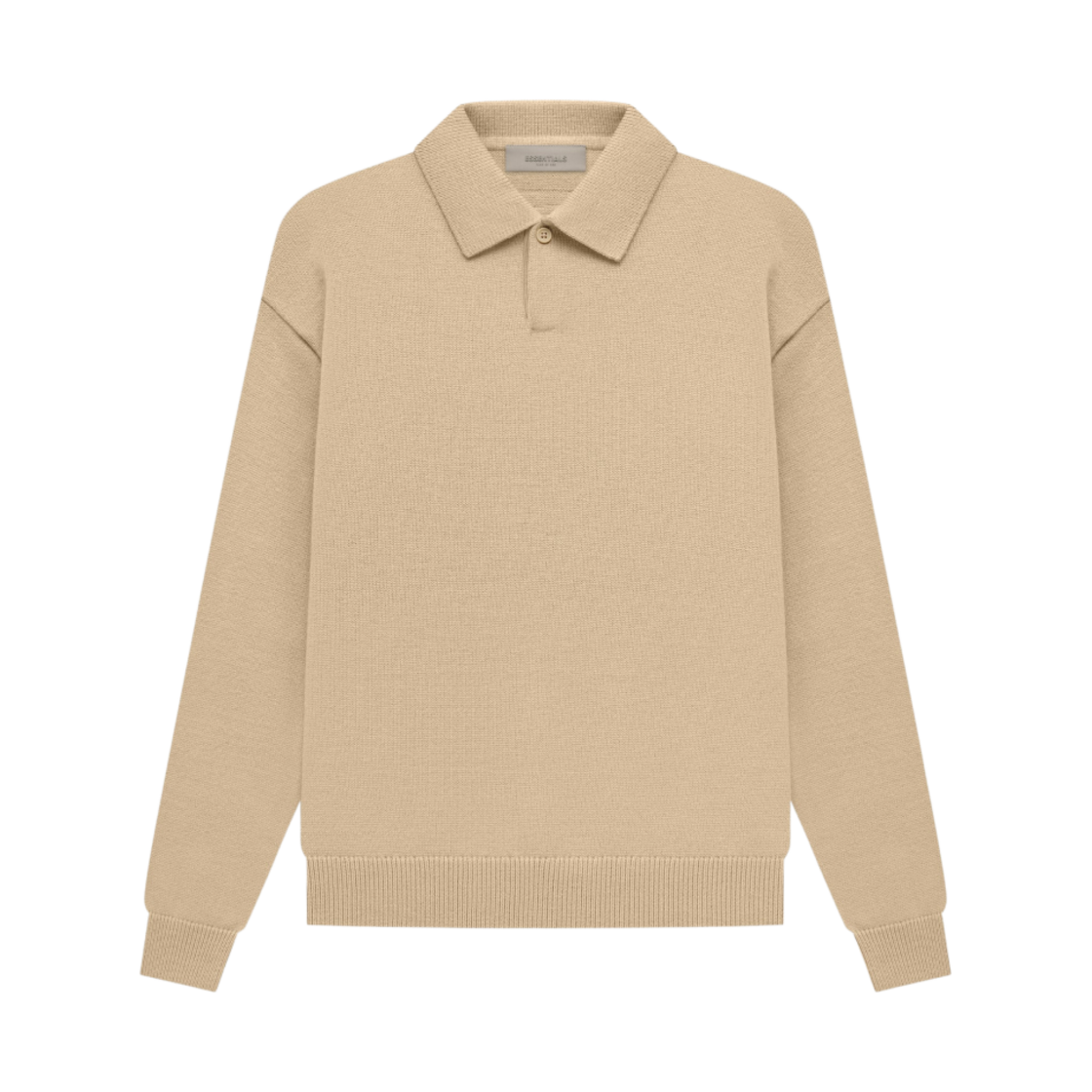 에센셜 니트 롱슬리브 폴로 샌드 - 23SS(Essentials Knit LS Polo Sand - 23SS) - 1