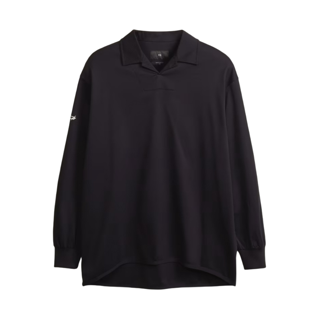 IT3712 Y-3 x Real Madrid Long Sleeve Polo Black