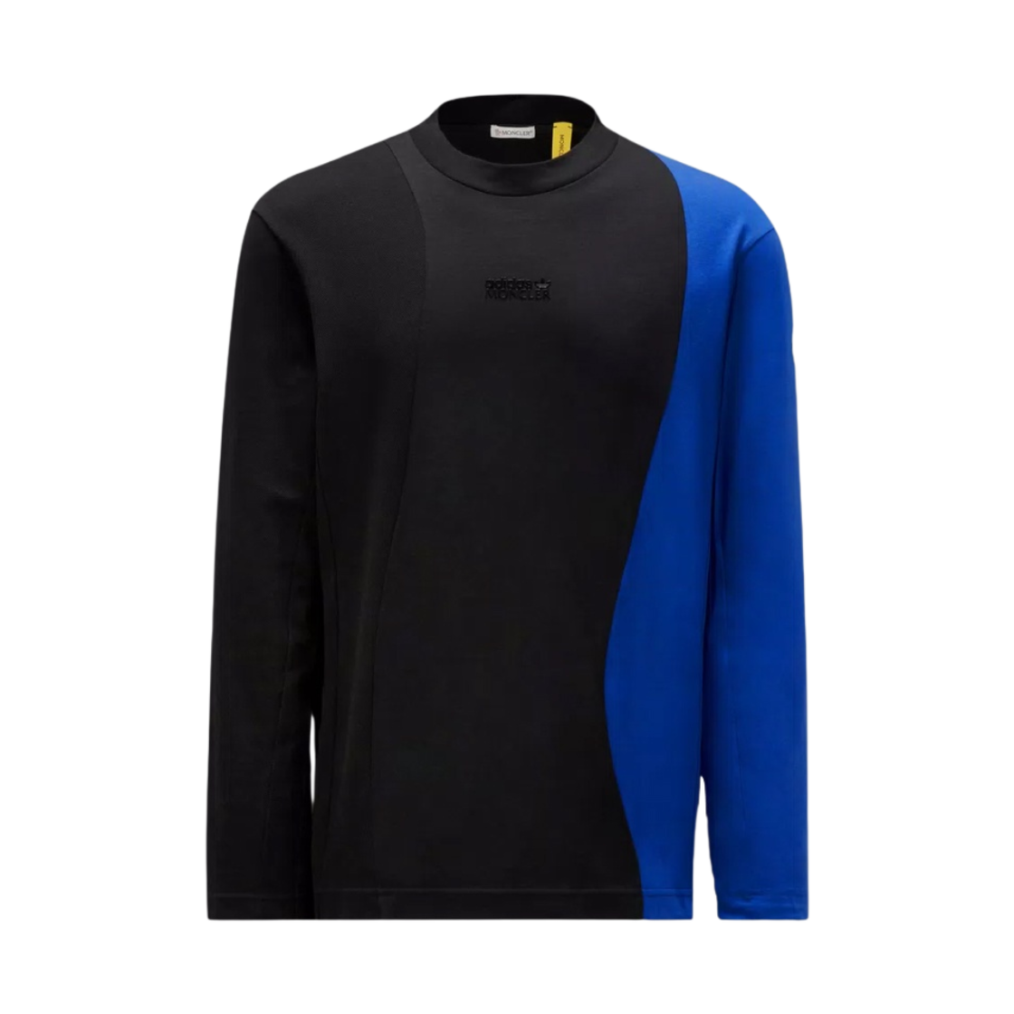 몽클레르 x 아디다스 저지 롱 슬리브 티셔츠 블랙 블루 - 23FW
