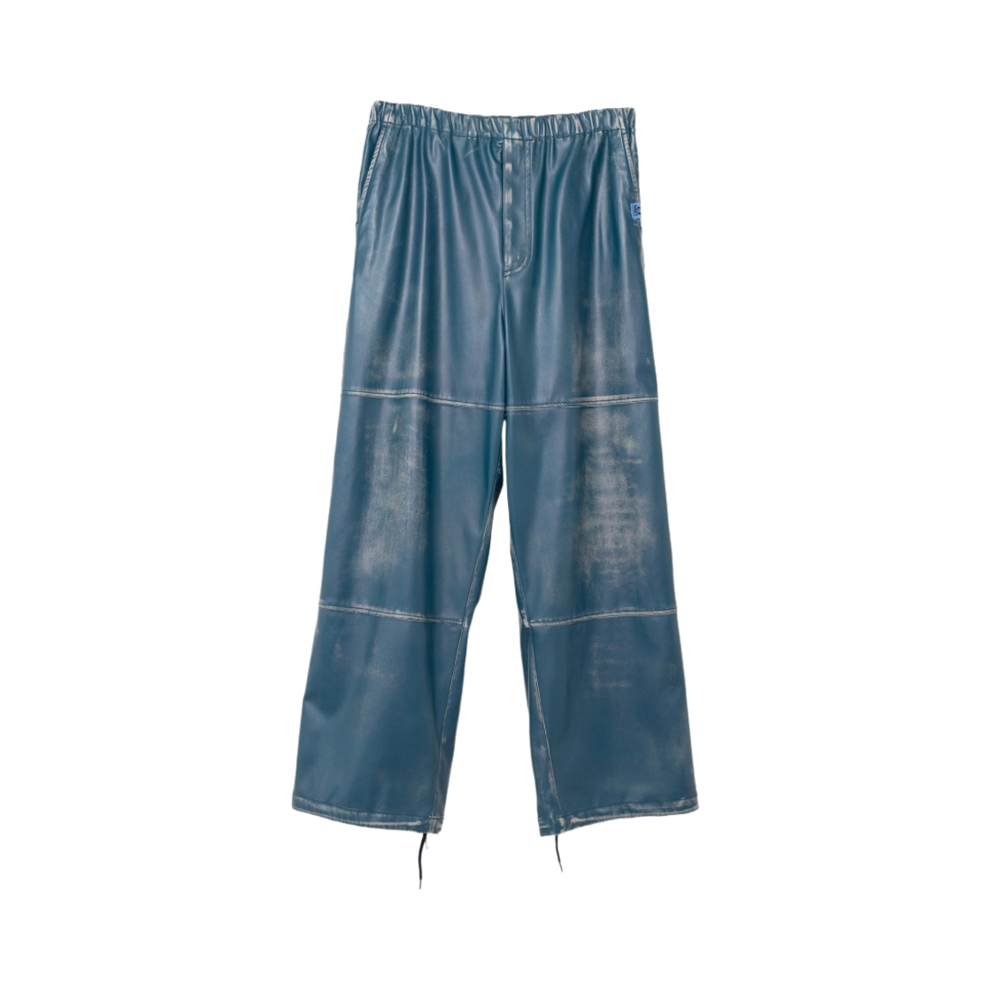 A11PT011-NAVY Maison Mihara Yasuhiro Synthetic Leather Pants Navy