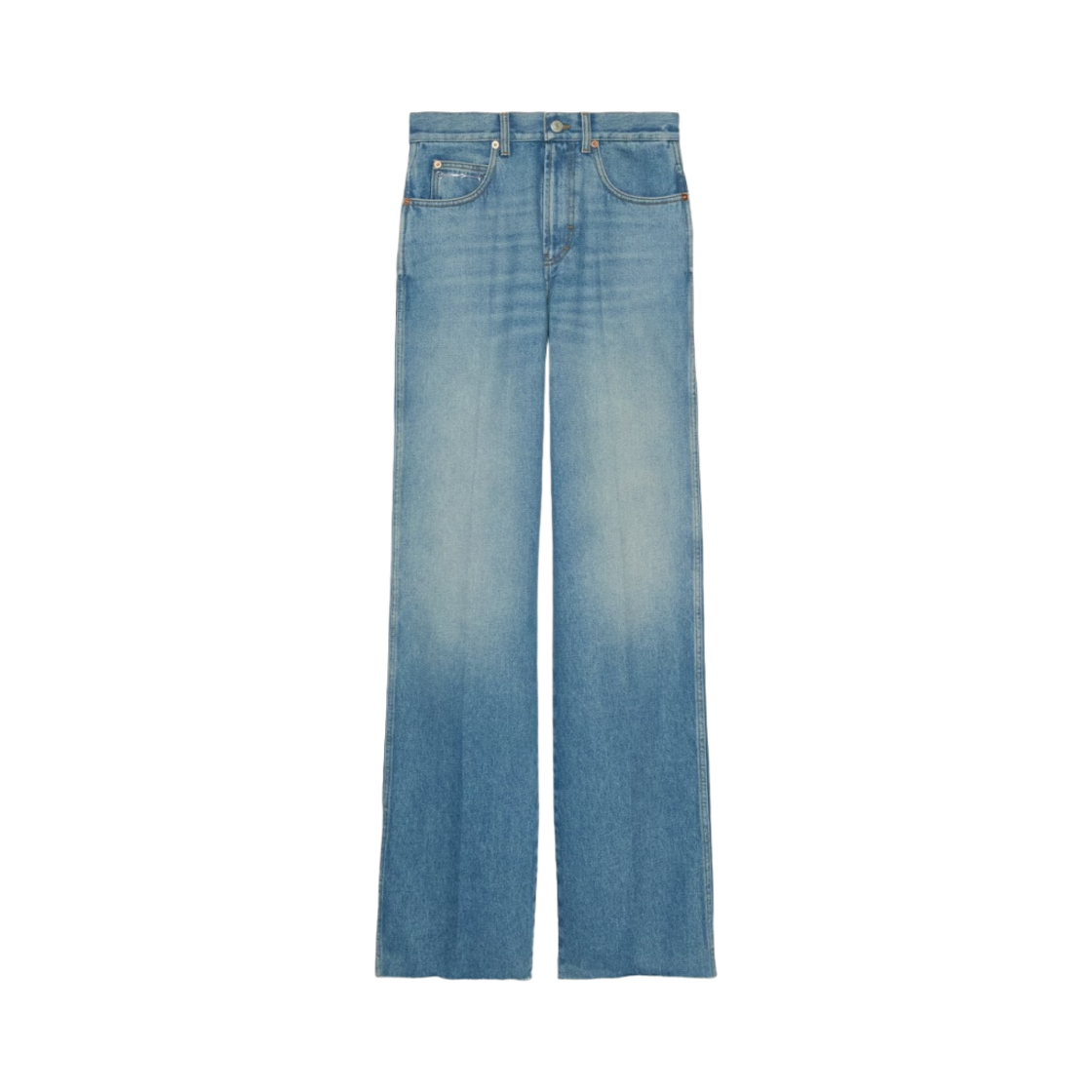 (W) 구찌 워시드 데님 팬츠 블루((W) Gucci Washed Denim Pant Blue) - 1