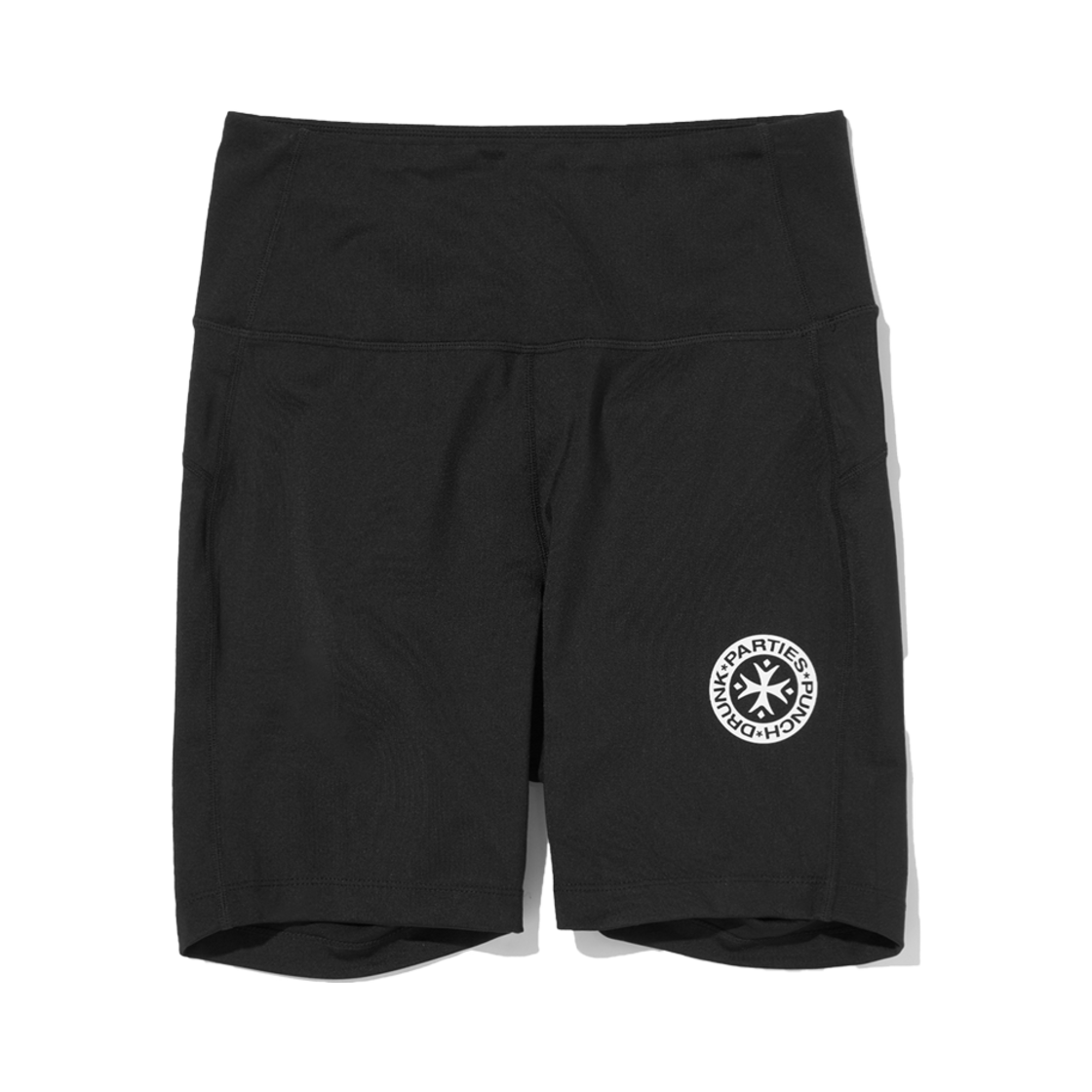 PDP251WO03ABKF Punch Drunk Parties Circle Logo Gear Shorts Black