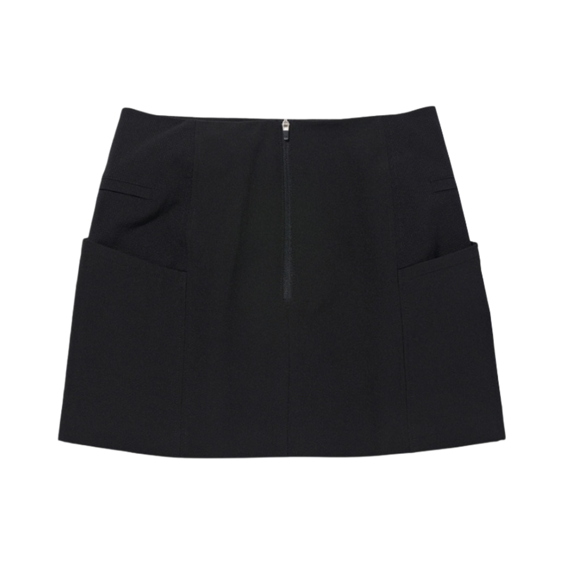 (W) 미스치프 지퍼 슬릿 스커트 블랙((W) Mischief Zipper Slit Skirt Black) - 2