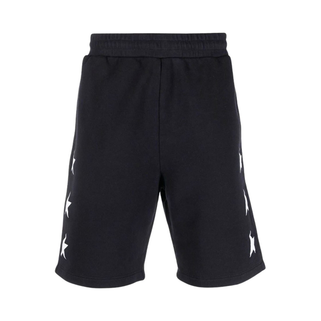 GMP00878-P000870-50767 Golden Goose Contrasting White Stars Bermuda Shorts Blue