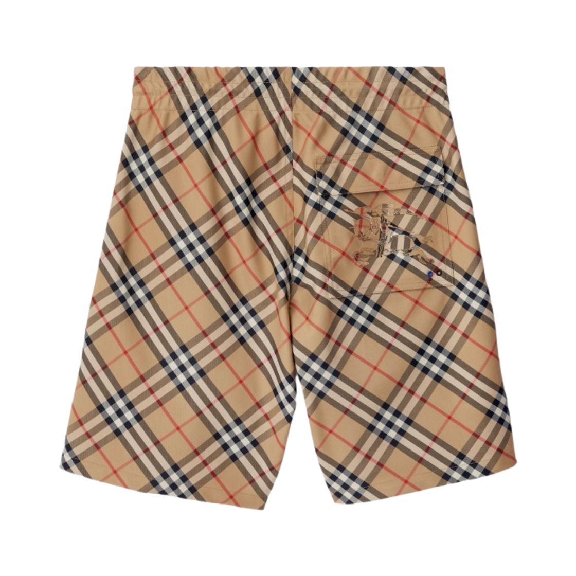 버버리 체크 프린트 EKD 드로스트링 쇼츠 샌드(Burberry Check Print EKD Drawstring Shorts Sand) - 2