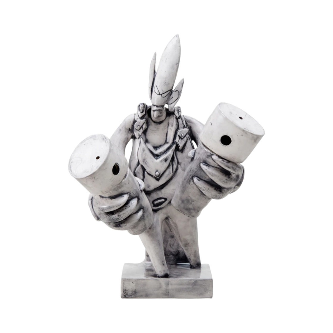 222AIFTN-AC01S Neighborhood Homespray Fl-007 Ceramic Incense Chamber Black White