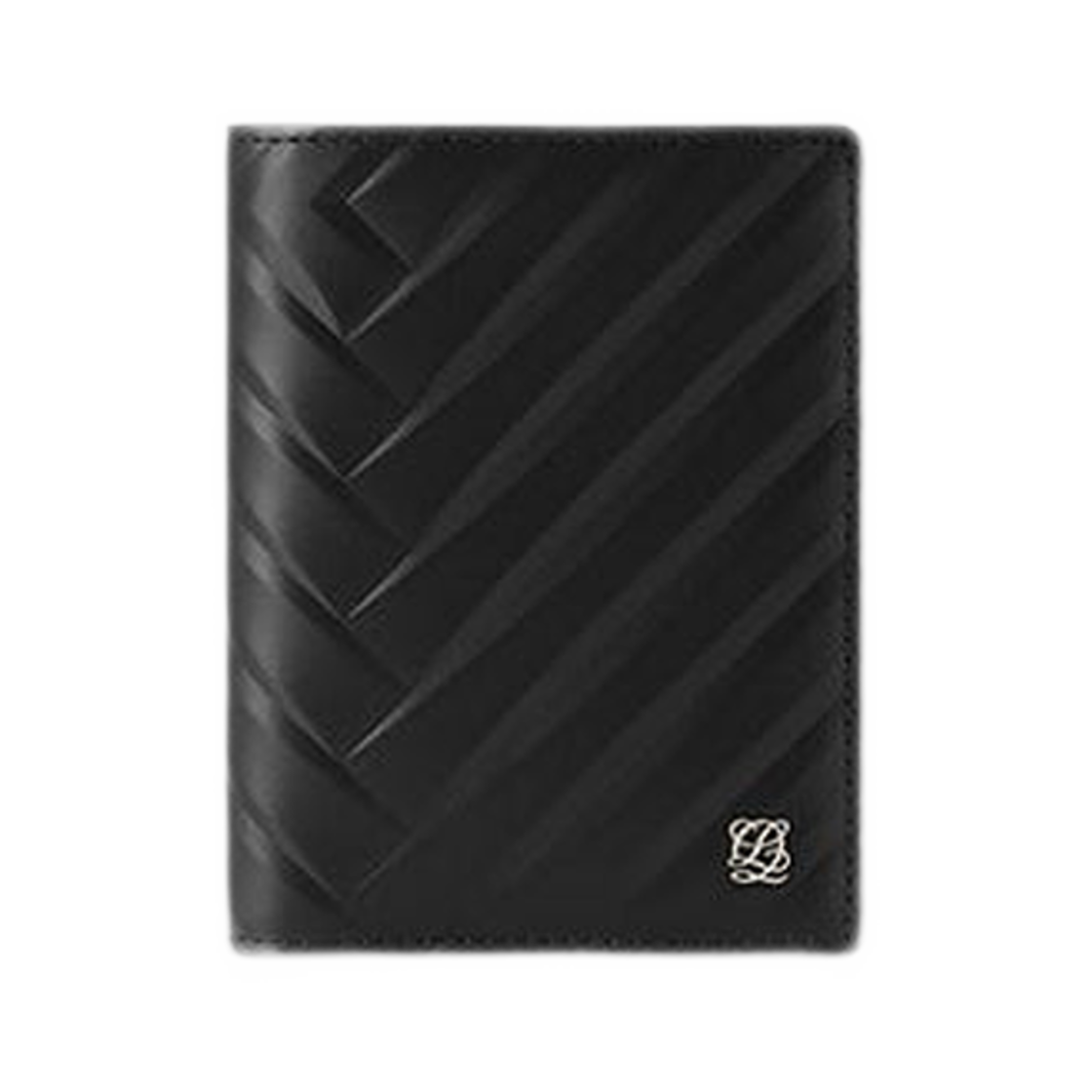 LLSR1FM02MG5BL0171 Louis Quatorze L-Quilting Leather Bi-Fold Medium Wallet Black