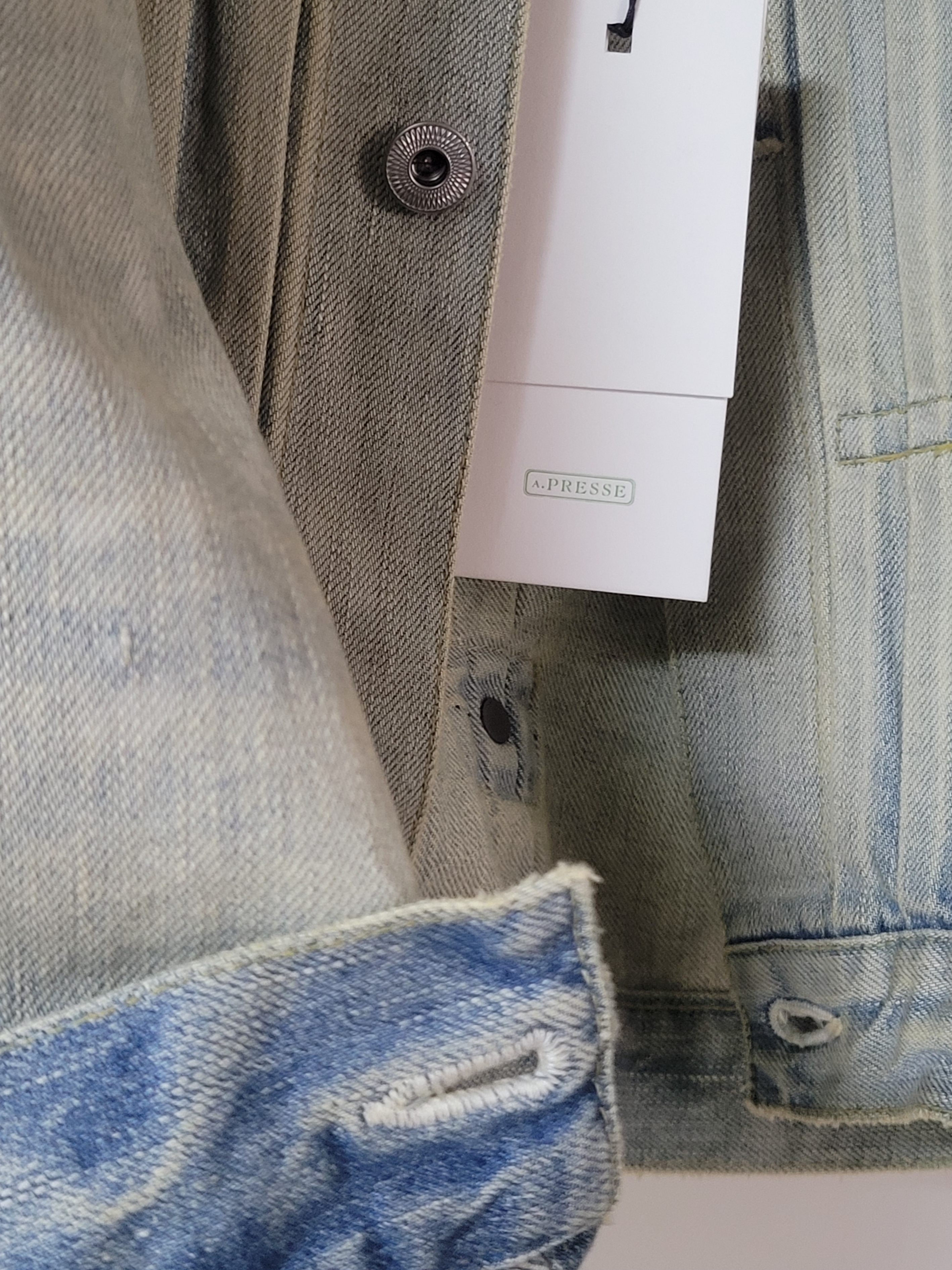 A.Presse 1st Type Denim Jacket Bleach - 25SS 착용 스타일 - 3