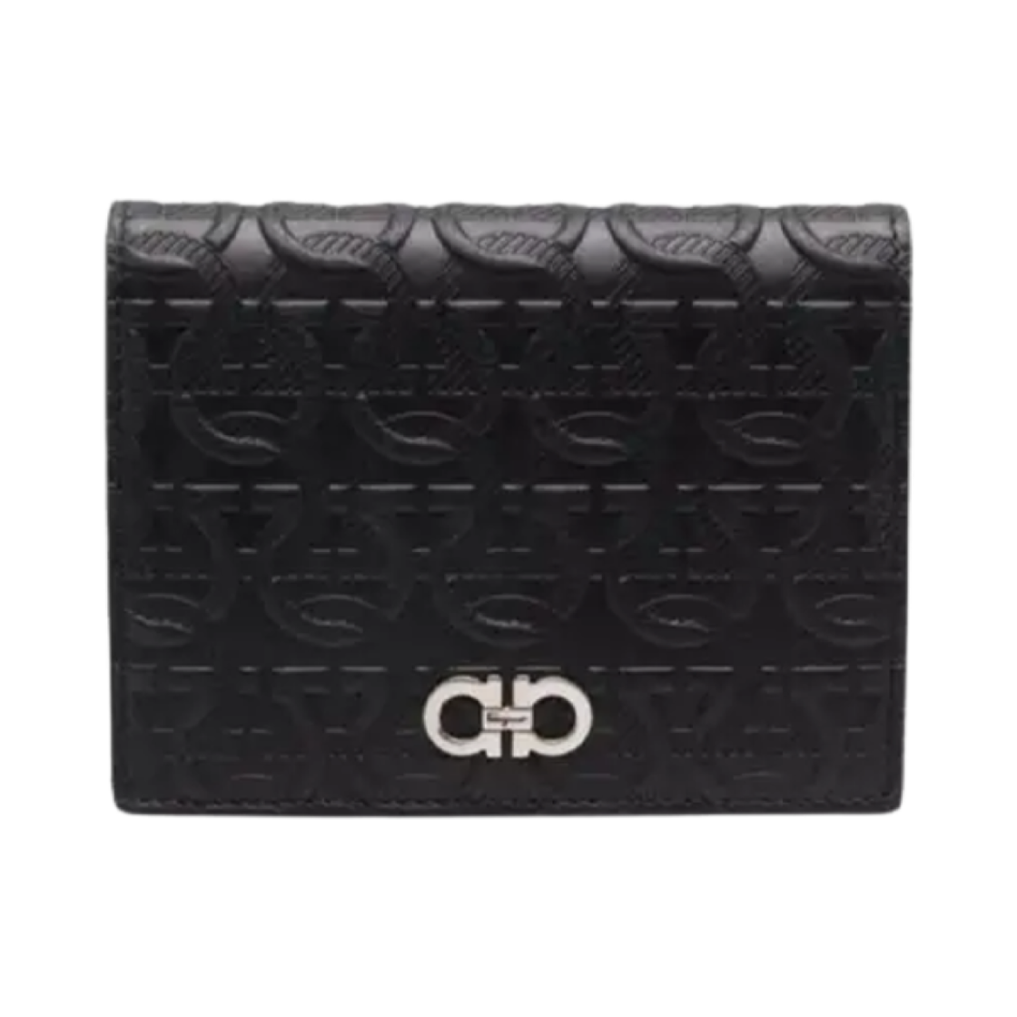 660975-753601 Ferragamo Gancini Card Holder Black