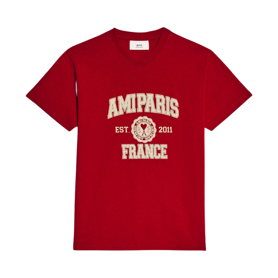 아미 파리 프랑스 티셔츠 레드(AMI Paris France T-Shirt Red) - 1