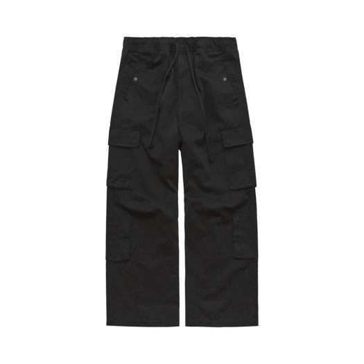 PL5PPT7701B0 Polyteru Side Cargo Pajama Pants Black