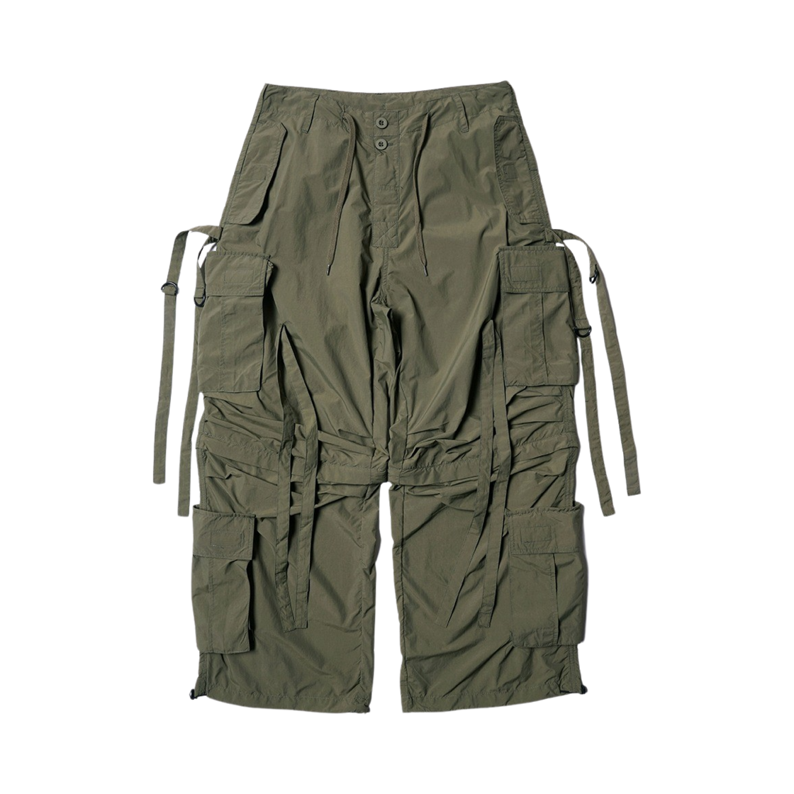 10047OL Houston Japan Nylon UK Techno Pants Olive 10047OL