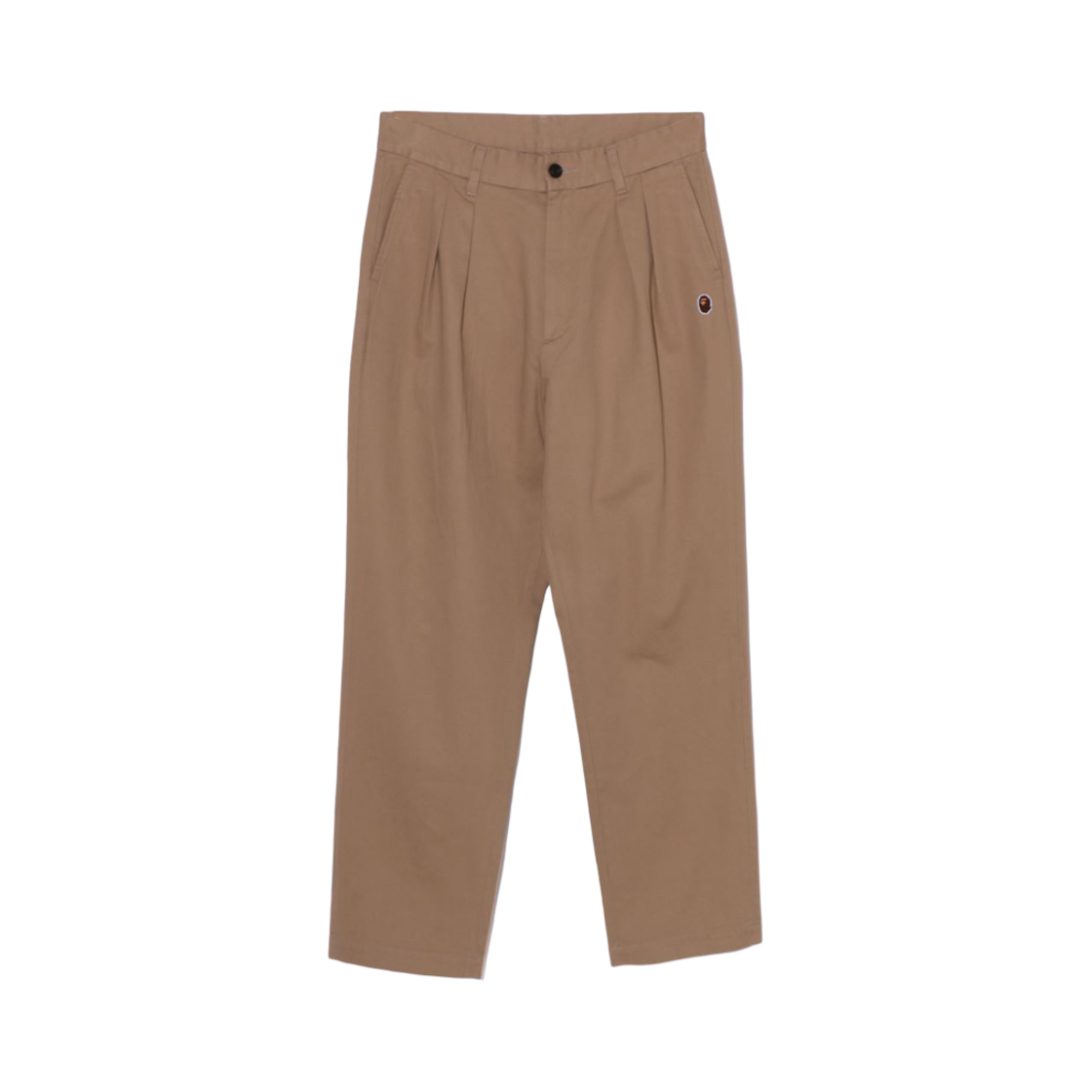 베이프 에이프 헤드 원 포인트 2 턱 치노 팬츠 베이지(BAPE Ape Head One Point 2 Tuck Chino Pants Beige) - 1