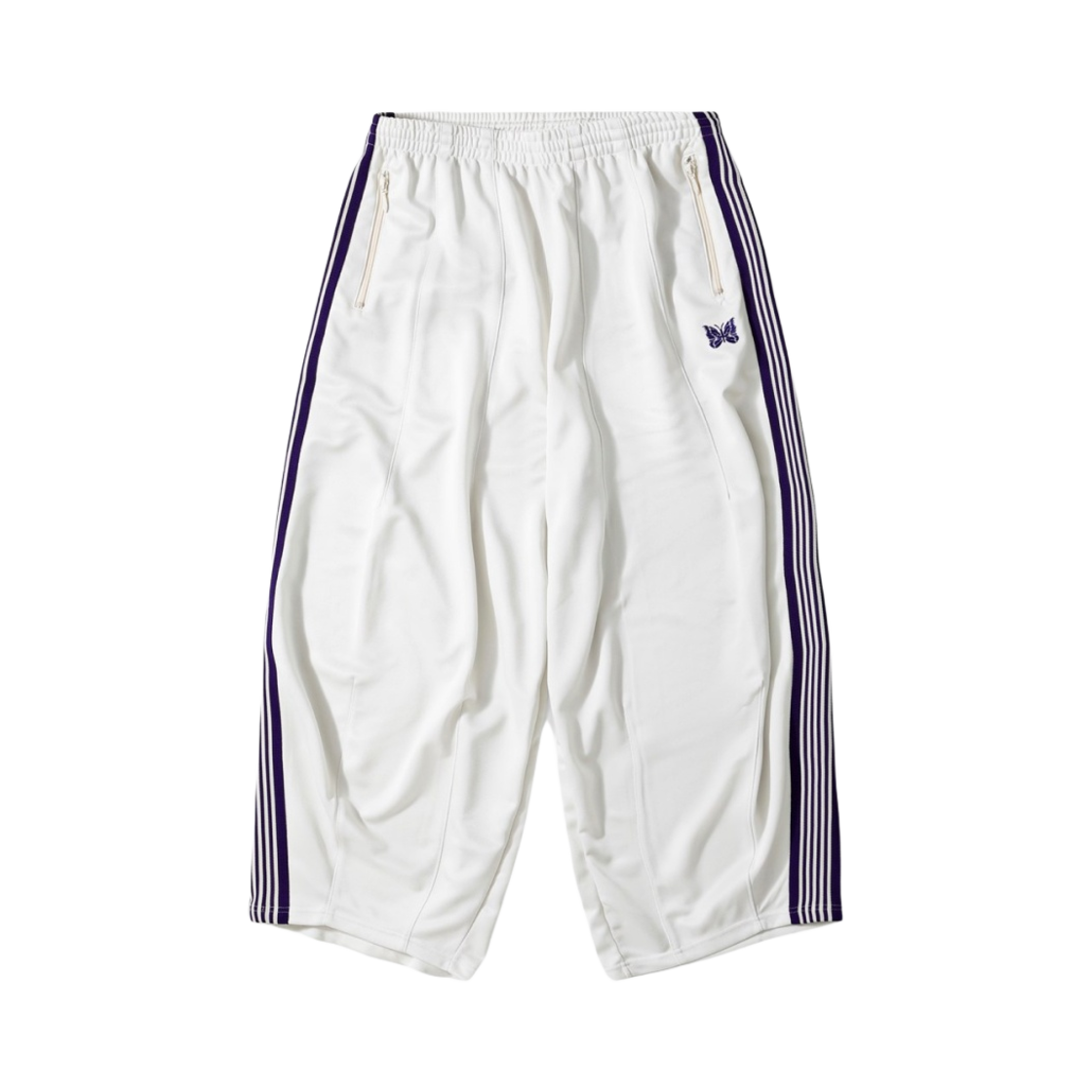 니들스 H.D. 트랙 팬츠 폴리 스무스 아이스 화이트(Needles H.D. Track Pants Poly Smooth Ice White)