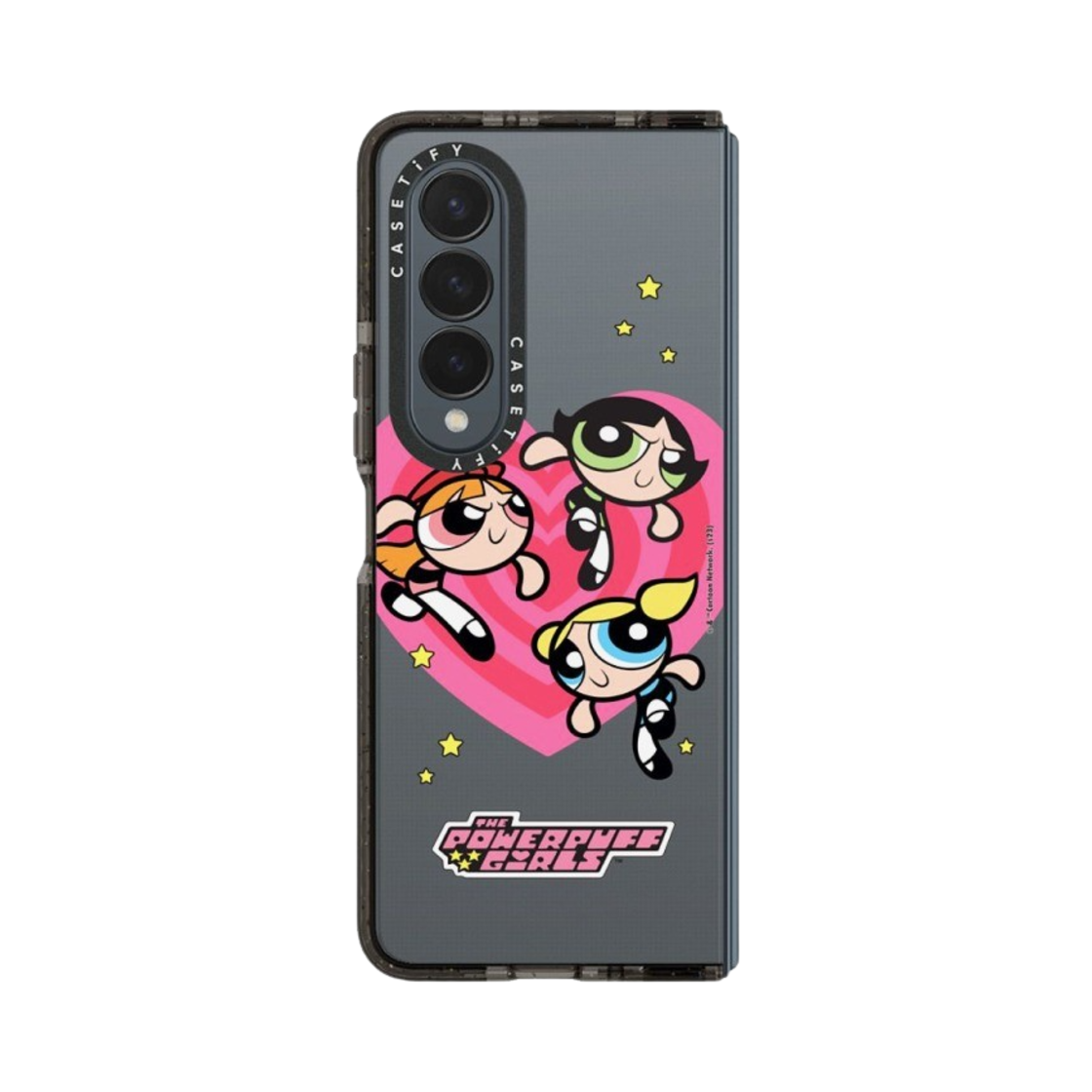 케이스티파이 x 파워퍼프걸 갤럭시 하트 임팩트 케이스 클리어 블랙(Casetify x The Powerpuff Girls Galaxy Heart Impact Case Clear Black) - 4