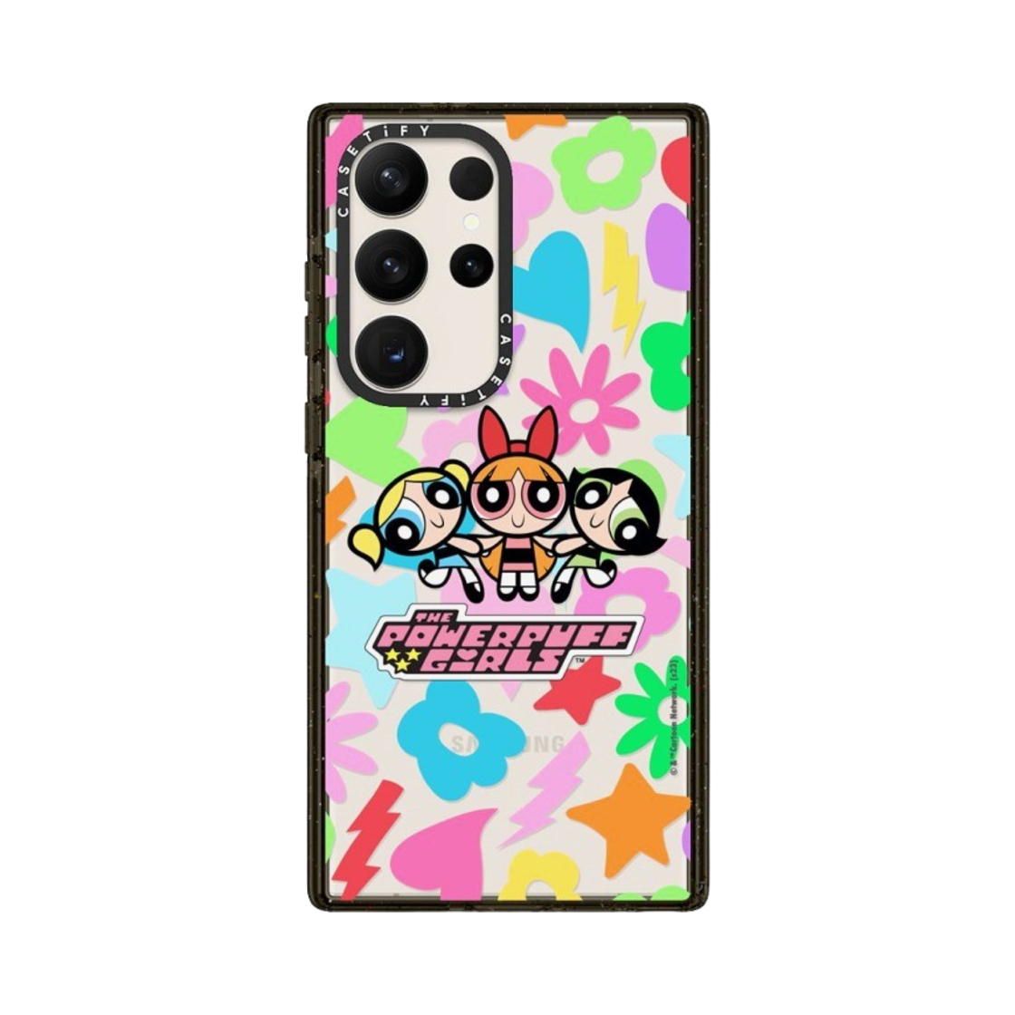 케이스티파이 x 파워퍼프걸 갤럭시 아이콘 임팩트 케이스 클리어 블랙(Casetify x The Powerpuff Girls Galaxy Icons Impact Case Clear Black) - 1
