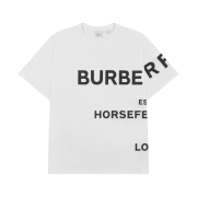 Burberry Horseferry Print Cotton Oversized T-Shirt White