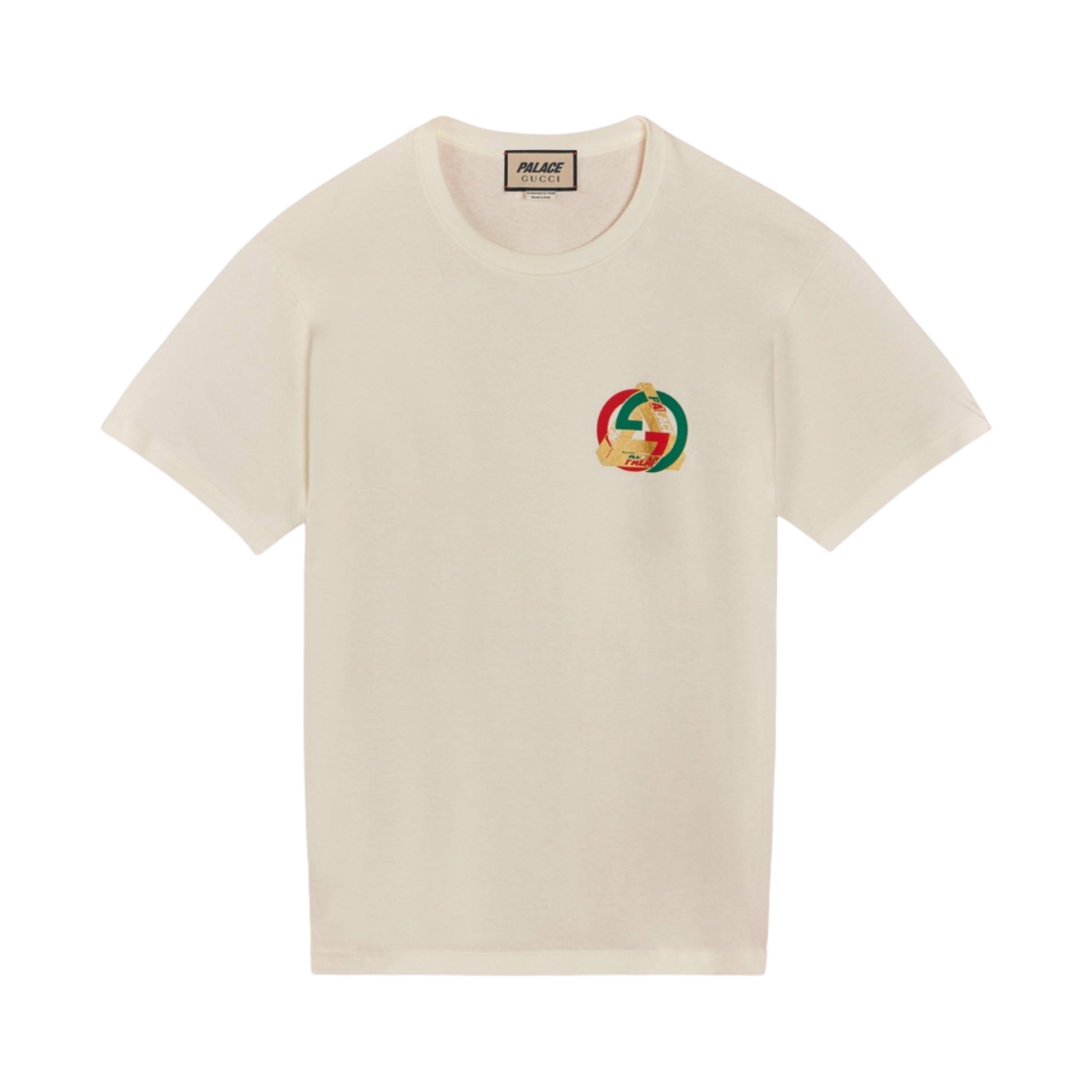 팔라스 x 구찌 프린트 헤비 코튼 티셔츠 화이트 - 22FW(Palace x Gucci Printed Heavy Cotton Jersey T-Shirt White - 22FW) - 1