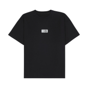 (W) MM6 Maison Margiela Zoom Logo Oversized T-shirt Black