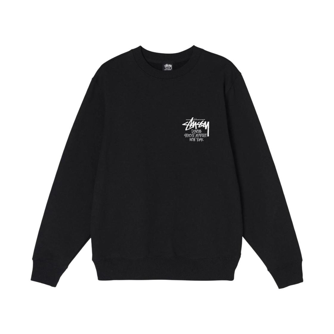 스투시 스탁 도버 스트리트 마켓 뉴욕 크루넥 블랙 2022(Stussy Stock DSM New York Crew Black 2022) - 2