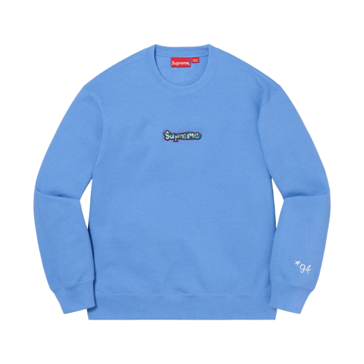 Supreme Gonz Logo Crewneck Light Blue - 21SS