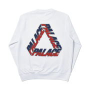 Palace Split P3 Crew White - 19FW