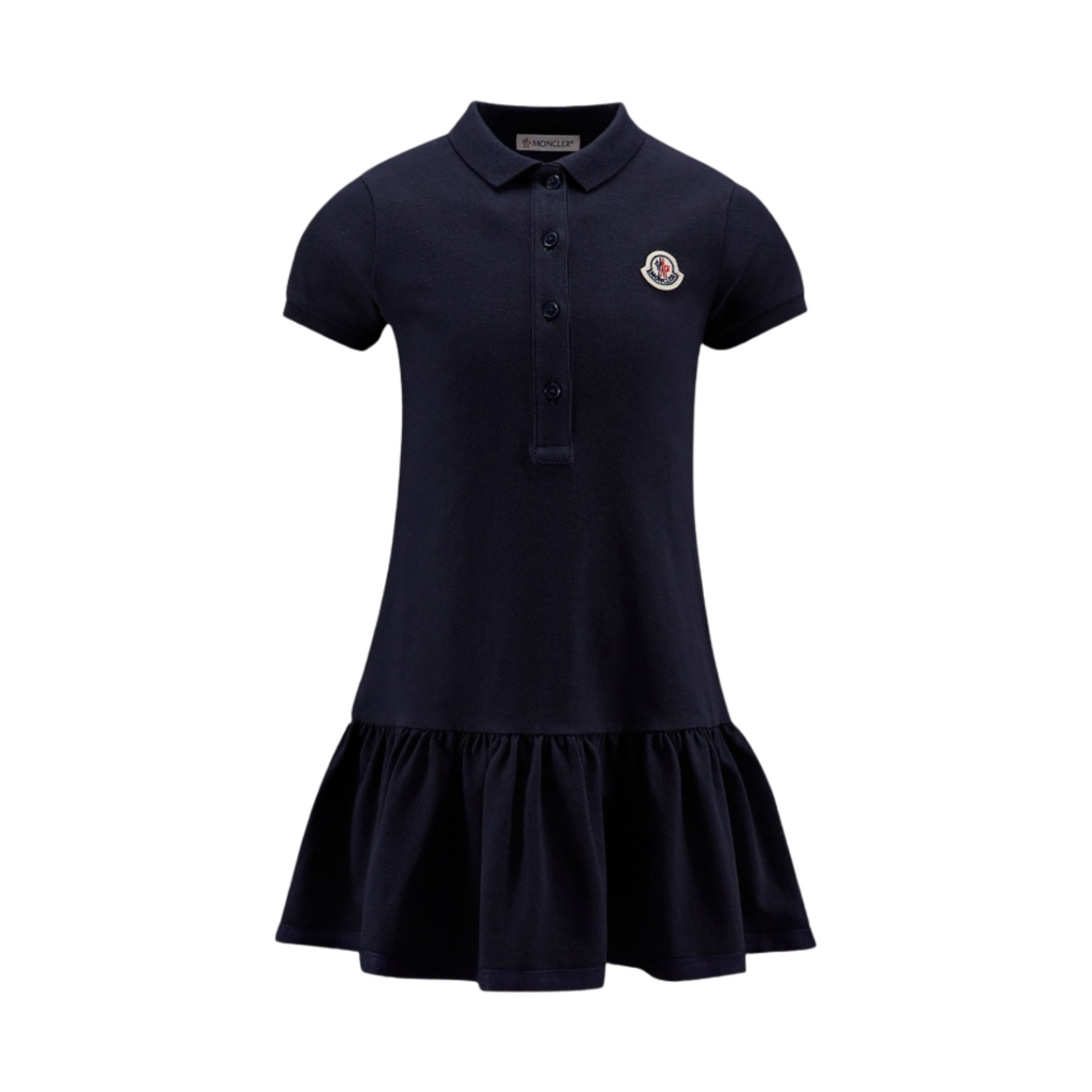 (키즈) 몽클레르 폴로 셔츠 드레스 네이비 블루 - 22SS((Kids) Moncler Polo Shirt Dress Navy Blue - 22SS) - 1