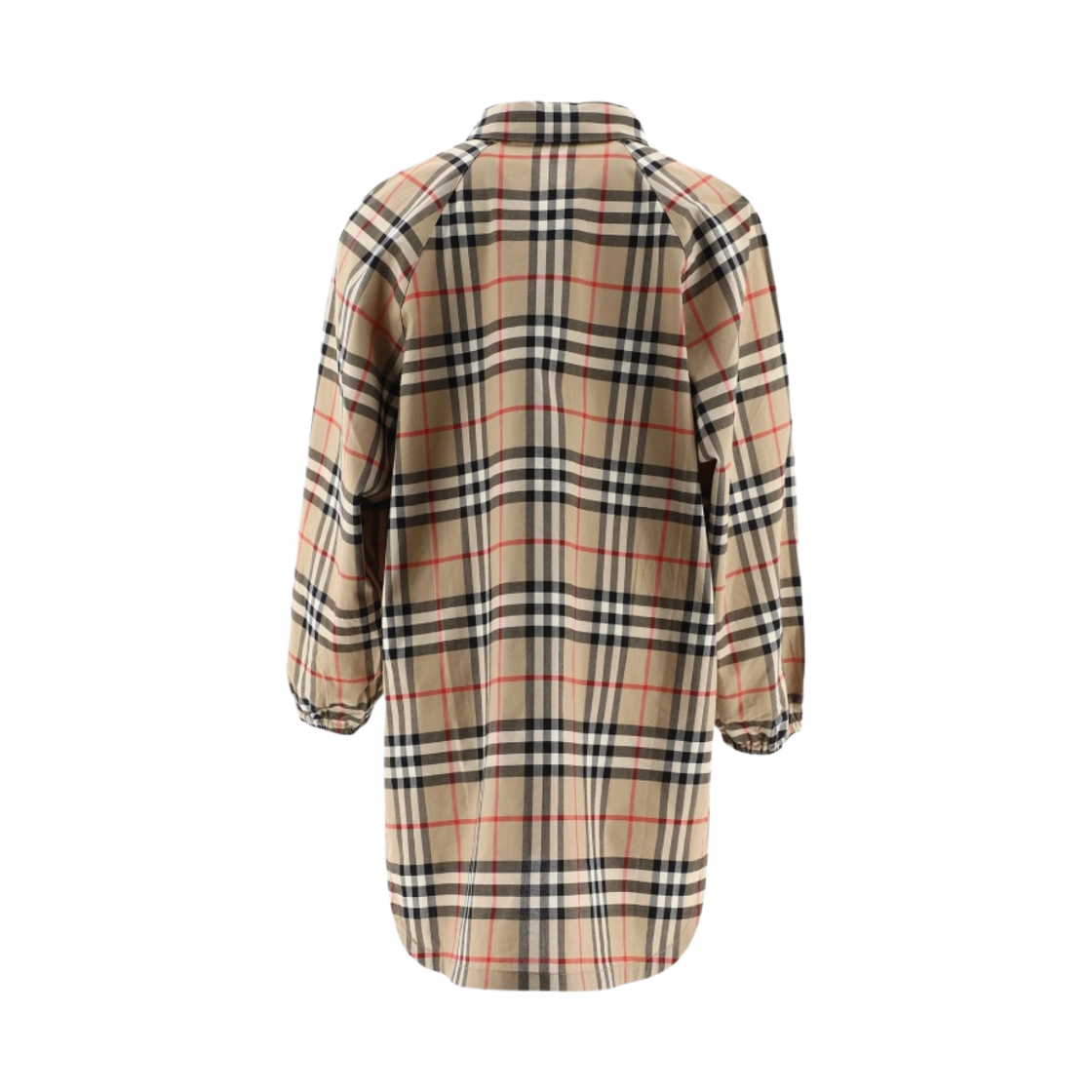(키즈) 버버리 빈티지 체크 코튼 셔츠 드레스 베이지((Kids) Burberry Vintage Check Cotton Shirt Dress Beige) - 2