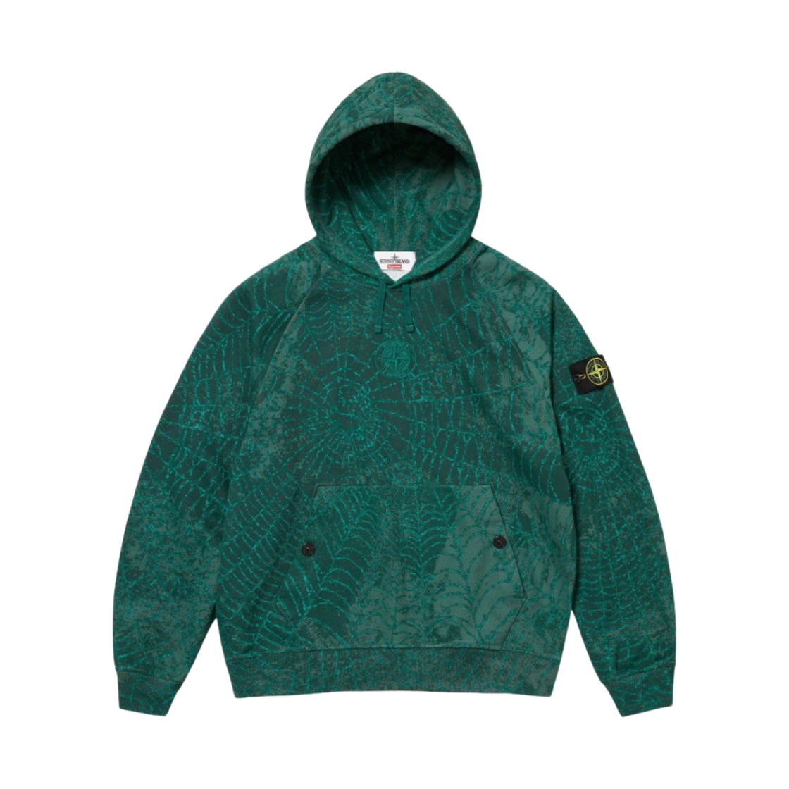 슈프림 x 스톤 아일랜드 후드 스웨트셔츠 다크 그린 - 23FW(Supreme x Stone Island Hooded Sweatshirt Dark Green - 23FW)
