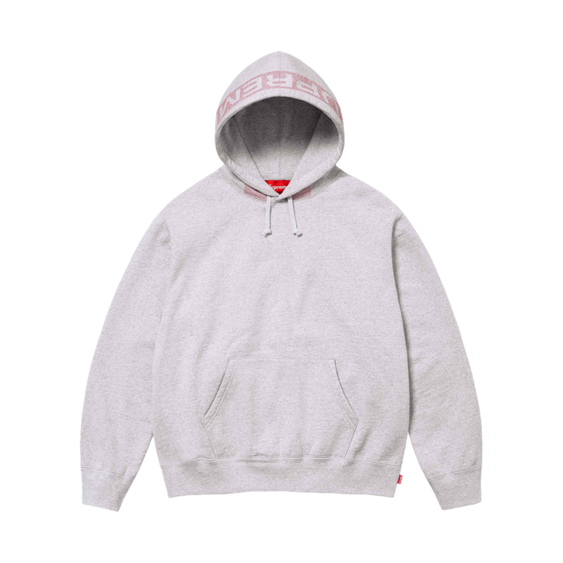 슈프림 자카드 스트라이프 후드 스웨트셔츠 애쉬 그레이 - 24SS