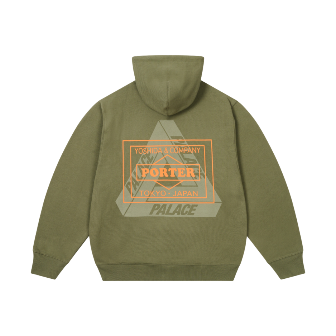 팔라스 x 포터 후드 올리브 - 24FW(Palace x Porter Hoodie Olive - 24FW)