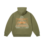 Palace x Porter Hoodie Olive - 24FW
