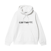 Carhartt WIP Hooded Carhartt Sweatshirt White Black