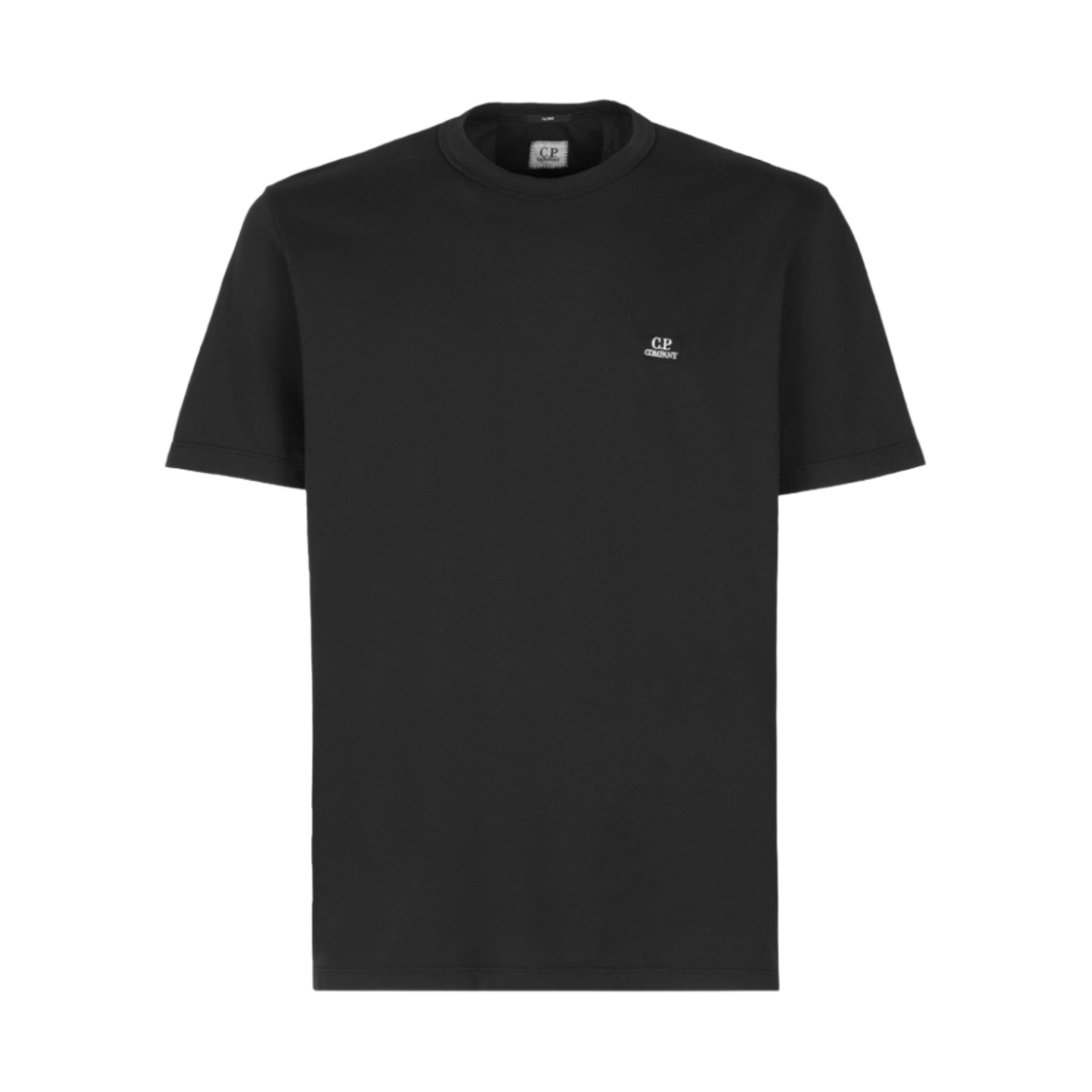 14CMTS254A006263G999 C.P. Company Tacting Piquet Logo T-Shirt Black - 23SS