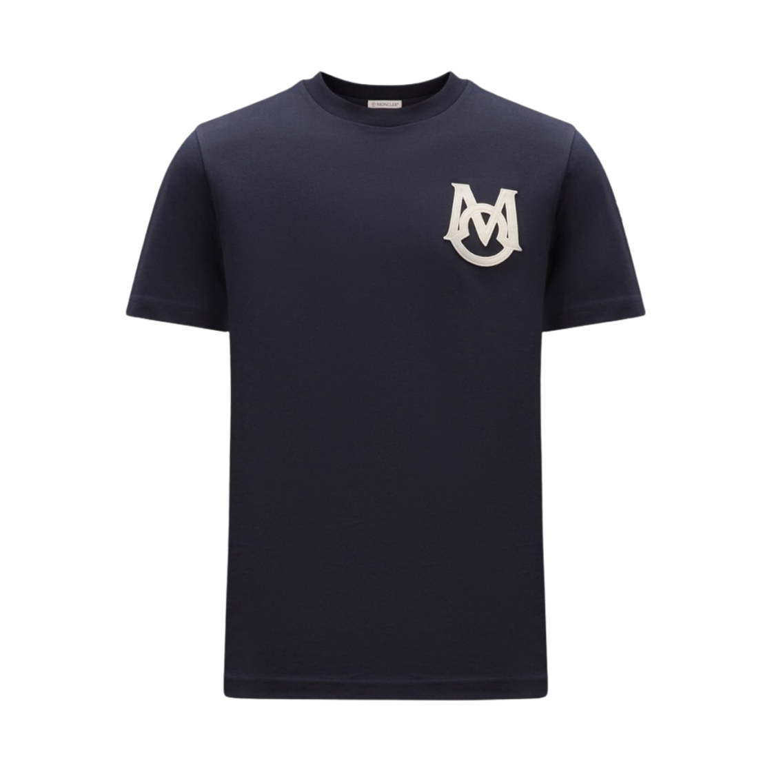 몽클레르 모노그램 티셔츠 네이비 블루 - 23FW(Moncler Monogram T-Shirt Navy Blue - 23FW) - 1