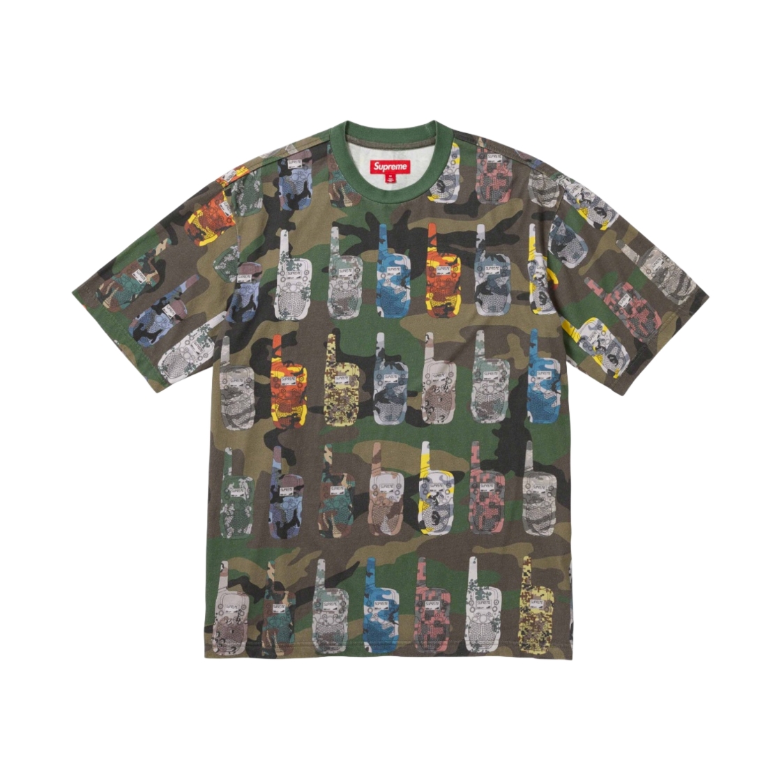 슈프림 워키 토키 숏슬리브 탑 우드랜드 카모 - 23FW(Supreme Walkie Talkie S/S Top Woodland Camo - 23FW) - 1