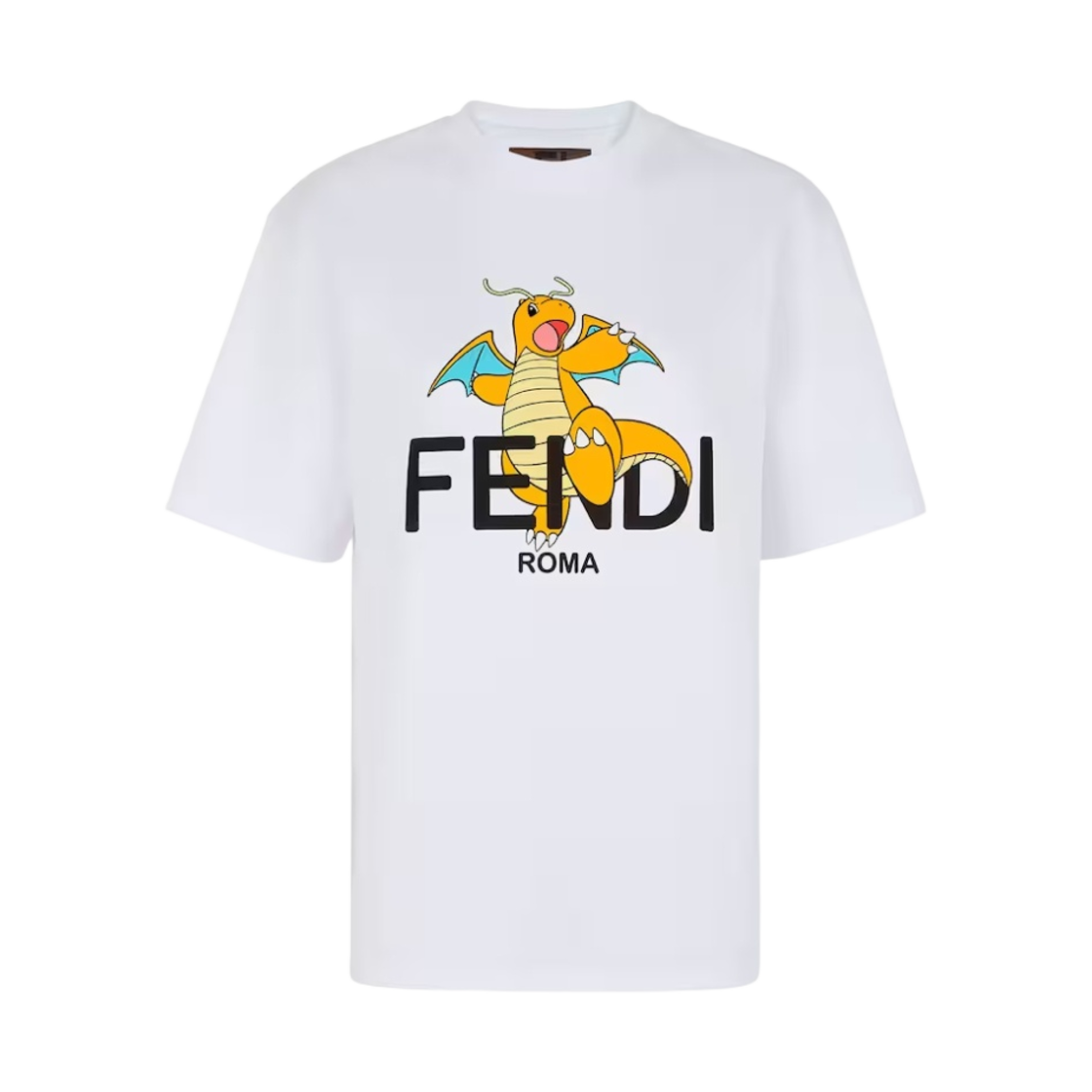 (W) 펜디 x 프라그먼트 x 포켓몬 티셔츠 화이트((W) Fendi x Fragment x Pokemon T-Shirt White)
