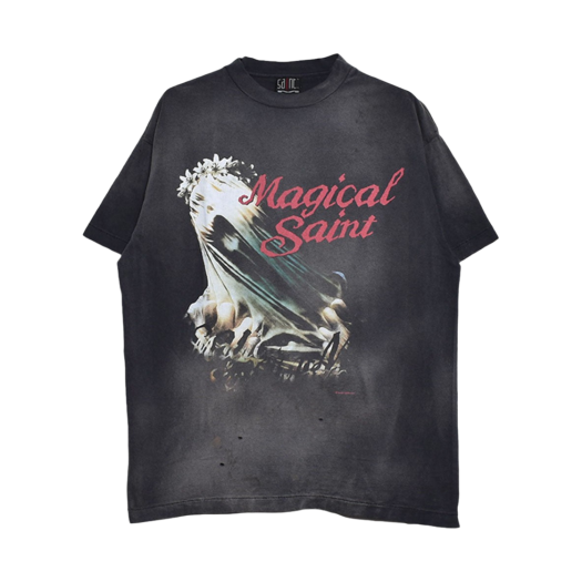 YS8-0000-006 Saint Mxxxxxx Magical Saint S/S T-Shirt Black - 24SS