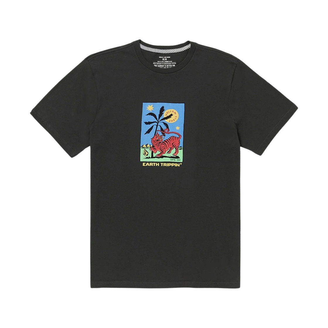 볼컴 타로 타이거 반팔 티셔츠 블랙