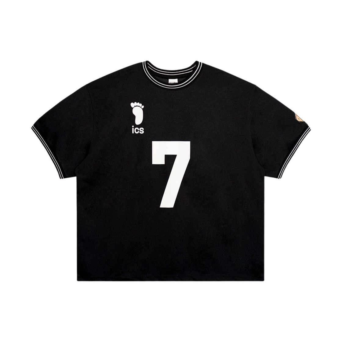 이어스트 x 하이큐!! 스포츠 티셔츠 블랙 이나리자키 7(EERST x HAIKYU!! Sports HF T-shirt Black Inarizaki 7)