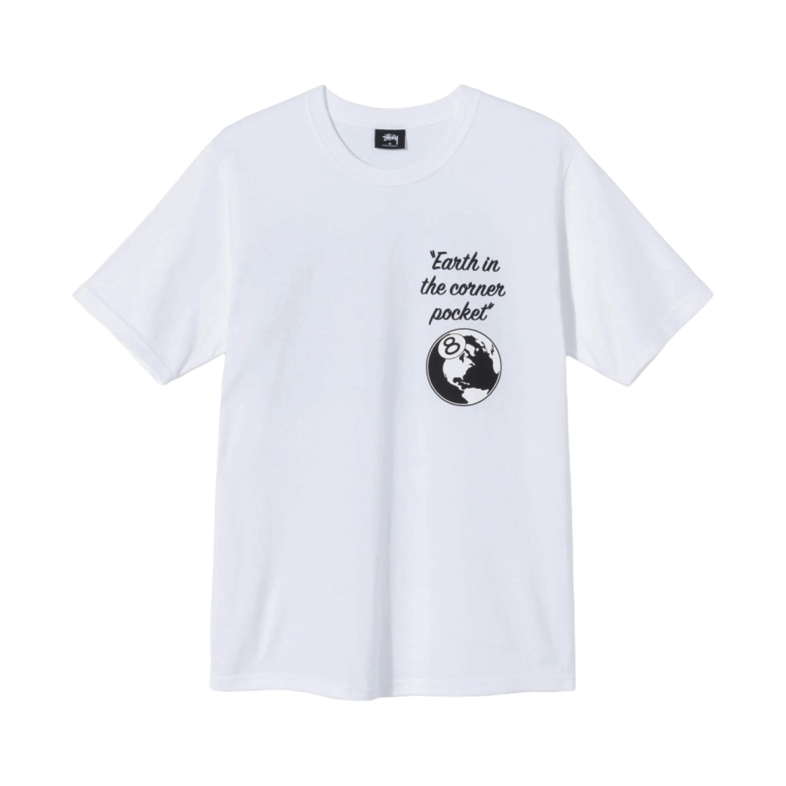 스투시 40주년 티셔츠 화이트 (코너 포켓 티)(Stussy 40th Anniversary T-Shirt White (Corner Pocket Tee)) - 2