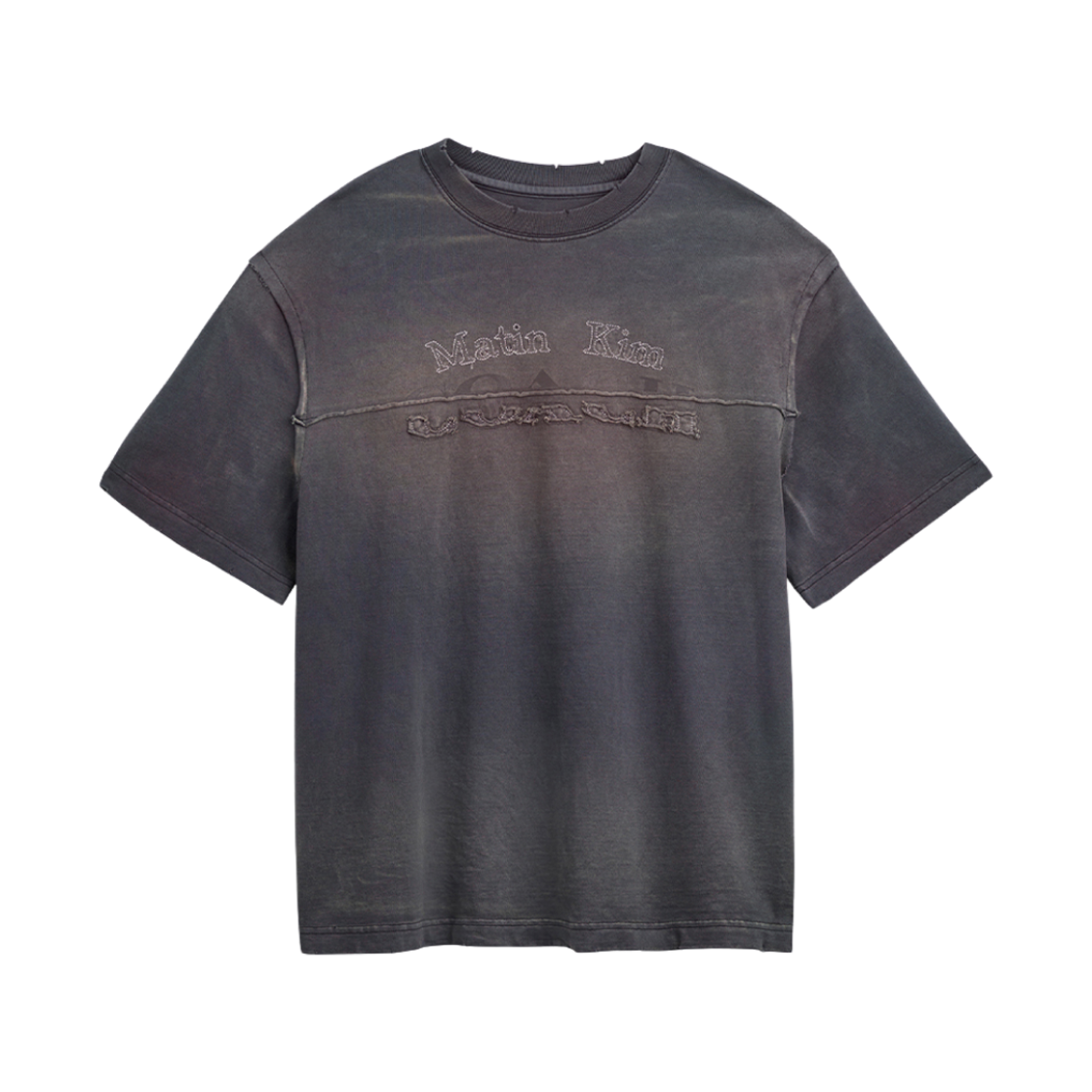 (W) 코치 x 마뗑킴 라지 핏 티셔츠 차콜((W) Coach x Matin Kim Large Fit T-Shirt Charcoal)