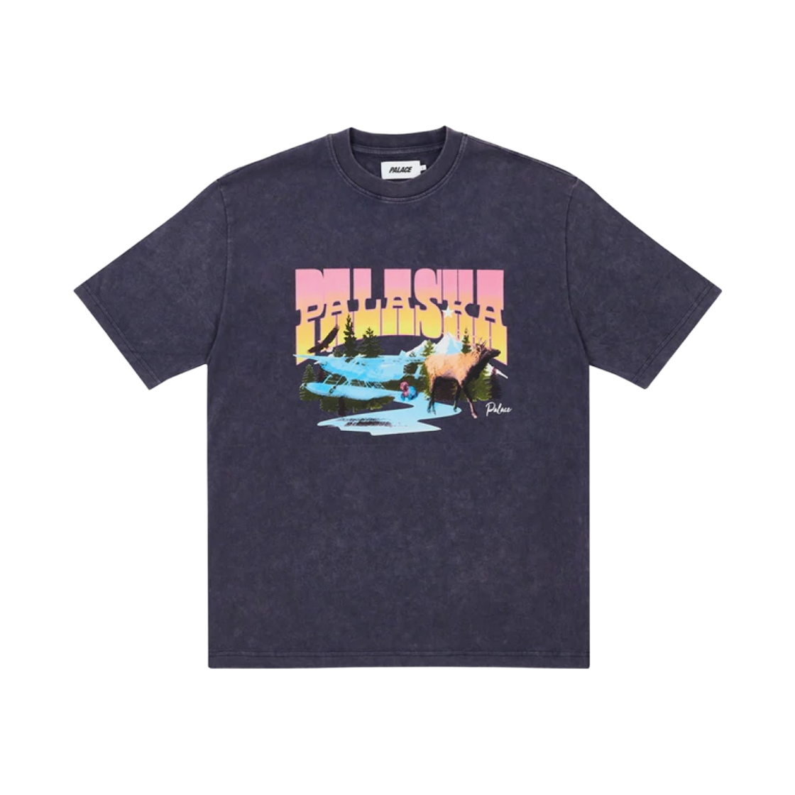 - Palace Palaska Dye T-Shirt Purple - 22SS - 대표 이미지 #1